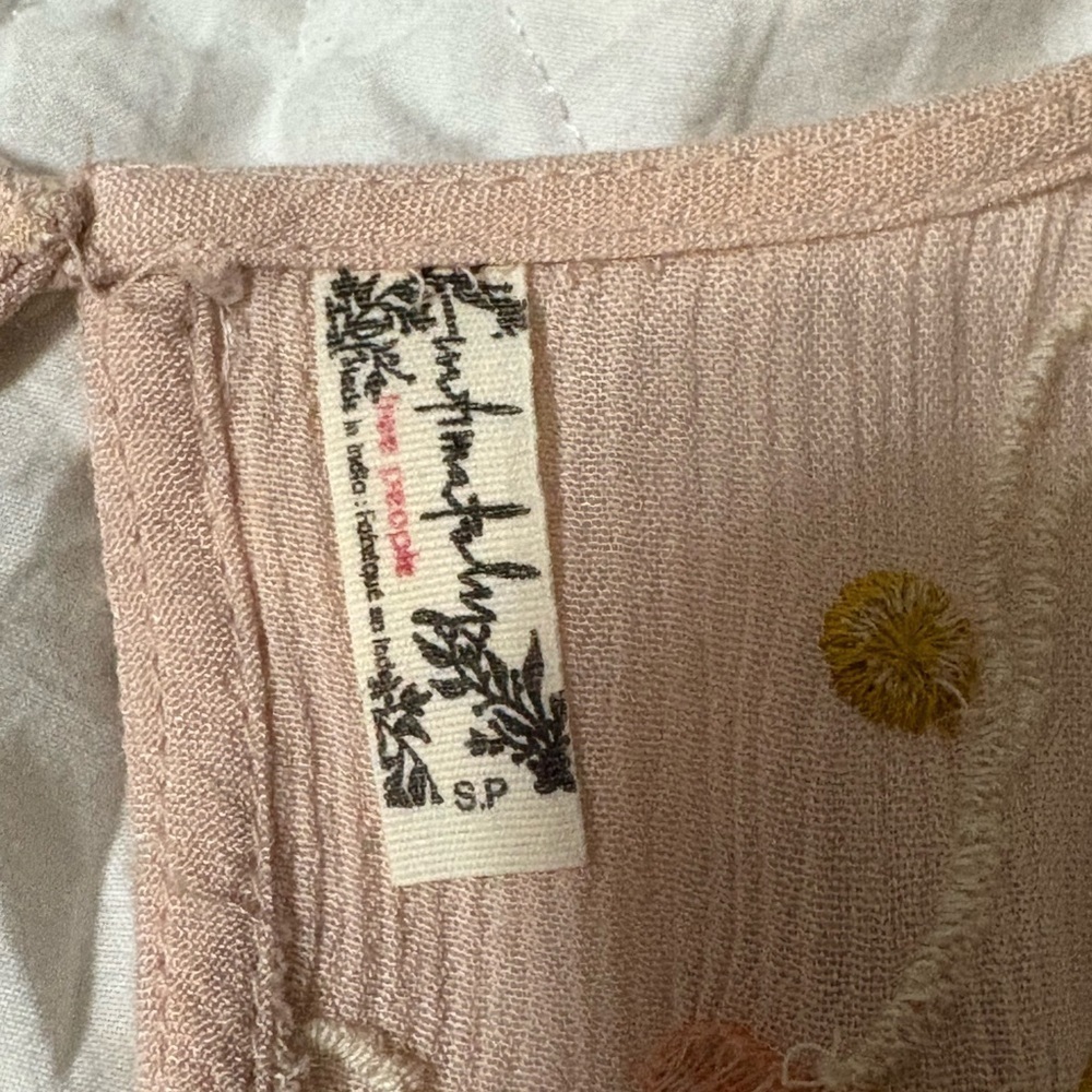 Free People Adelaide embroidered festival dress. Light, flowy tank dress. - Picture 10 of 13